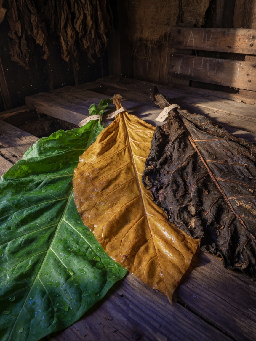 Comparison of appearance and combustion characteristics of tobacco leaves from the same region under different climate vintages